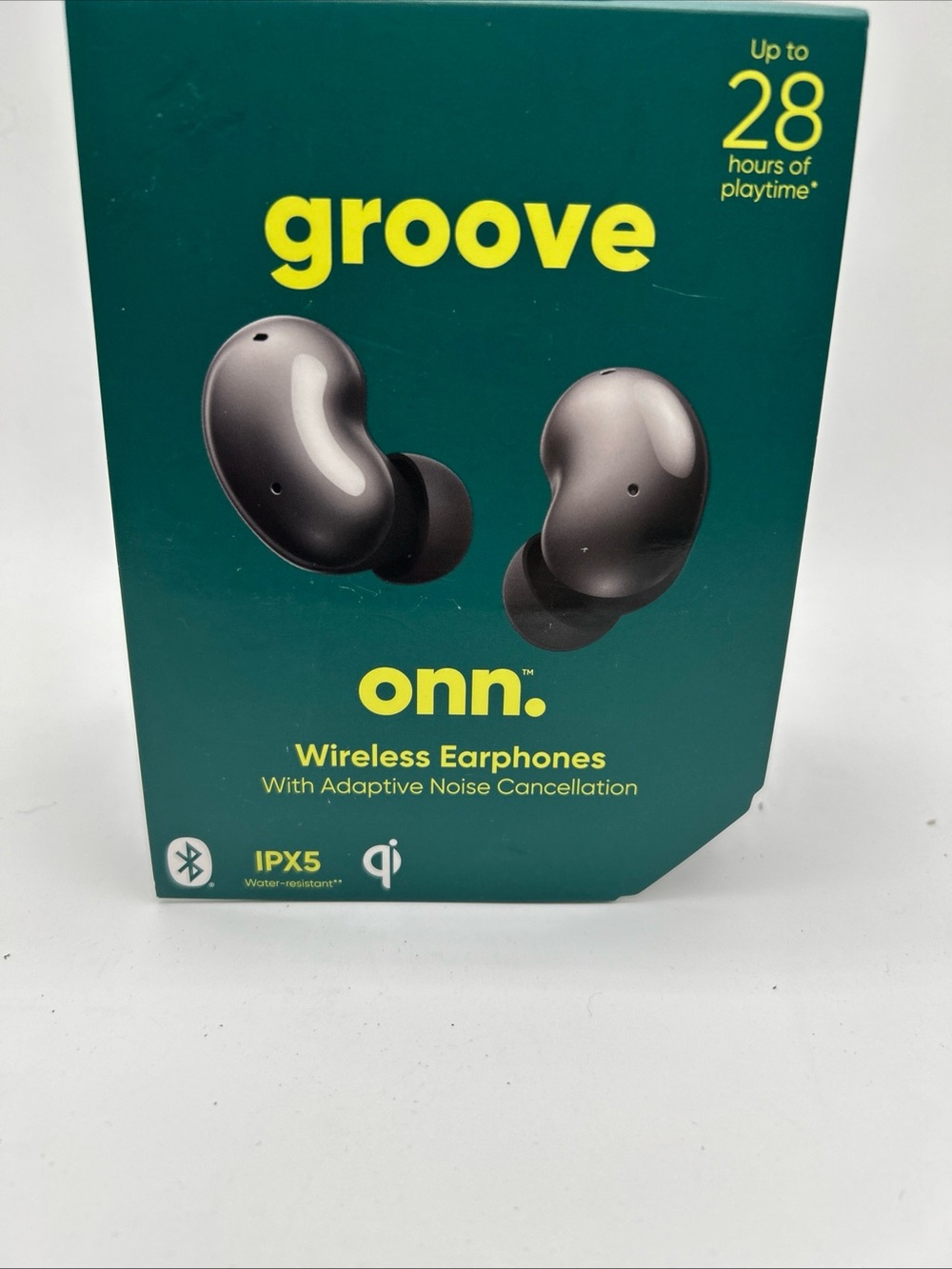 onn. Groove Wireless Earphones - Black